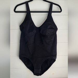 Comfort by Real Black Seamless Full Body Sculpting Shapewear Bodysuit